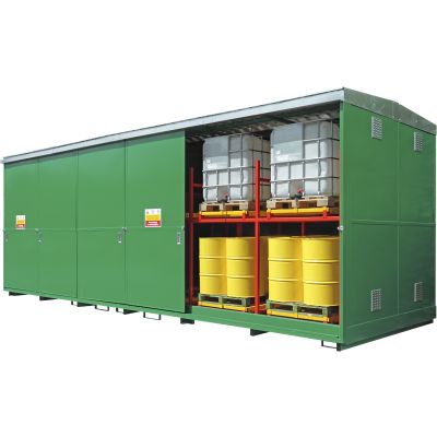 Bunded Storage Container with Push Back System