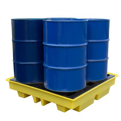 4 Drum Spill Pallet with Low Profile Deck