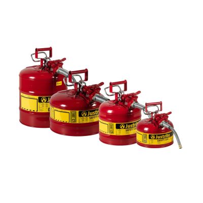 Justrite Type II Accuflow Safety Cans