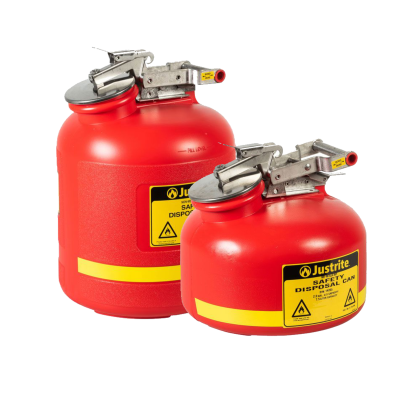 Justrite Liquid Disposal Safety Can Red