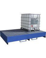 Double IBC Metal Bunded Spill Pallet 