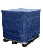 Insulated Full cover in Blue Nylon without openings.