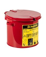 Justrite Oily Waste Can for Worktops - 8ltr